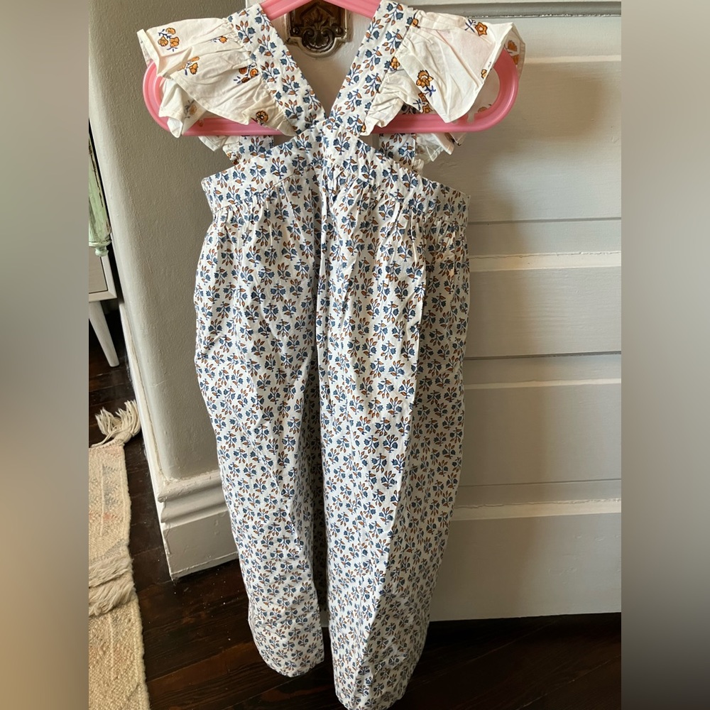 Doen Little Nisha Dress size 4T Blue Meadow Floral NWT